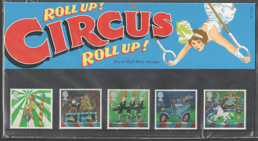 (image for) 2002 Circus Royal Mail Presentation Pack 333 - Click Image to Close